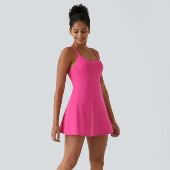 HALARA Dresses & Skirts - HALARA SoftlyZero Plush Backless Active Dress Size M